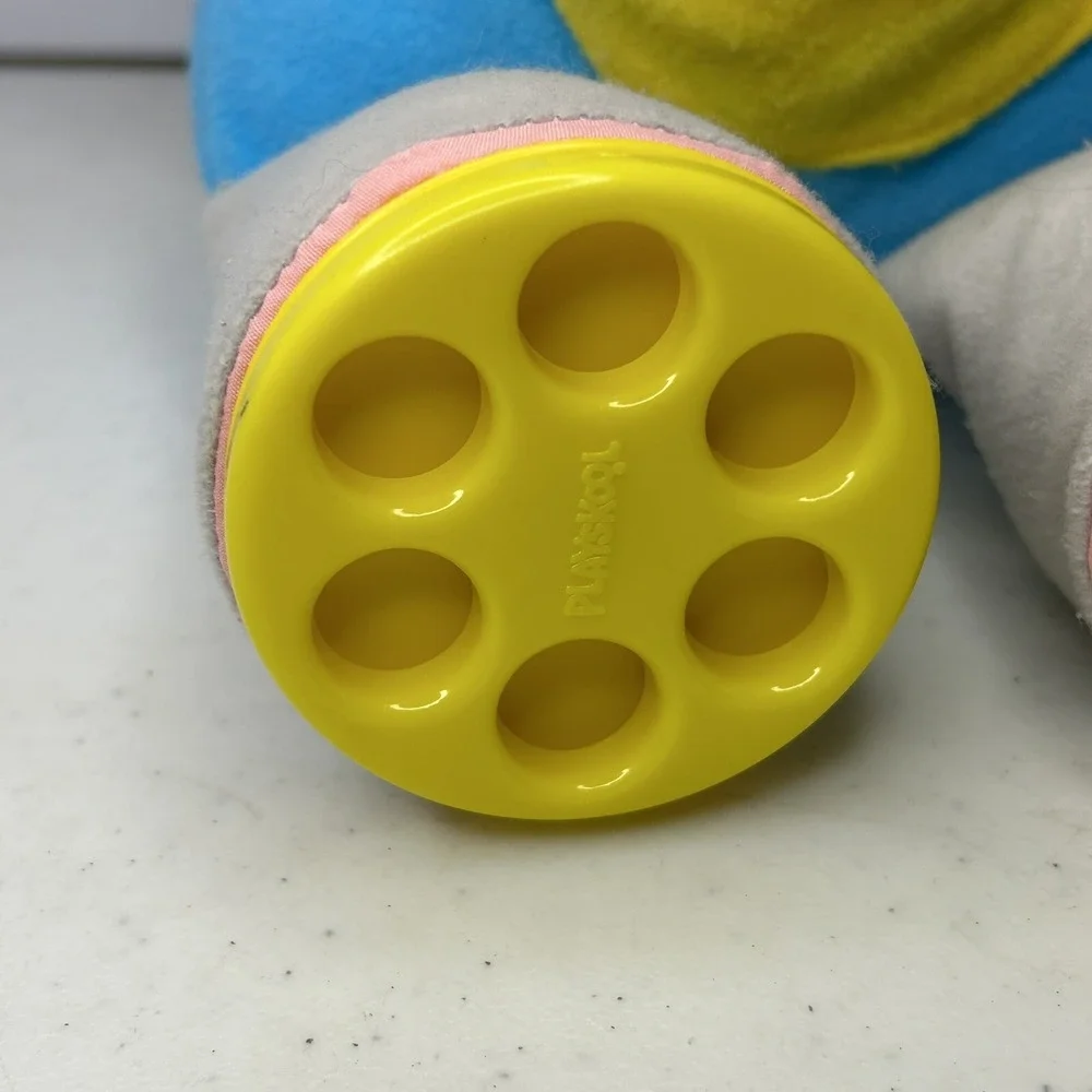 Vintage Playskool 1986 Busy Elephant Activity Plush Stuffed Toy with‎ Mirro